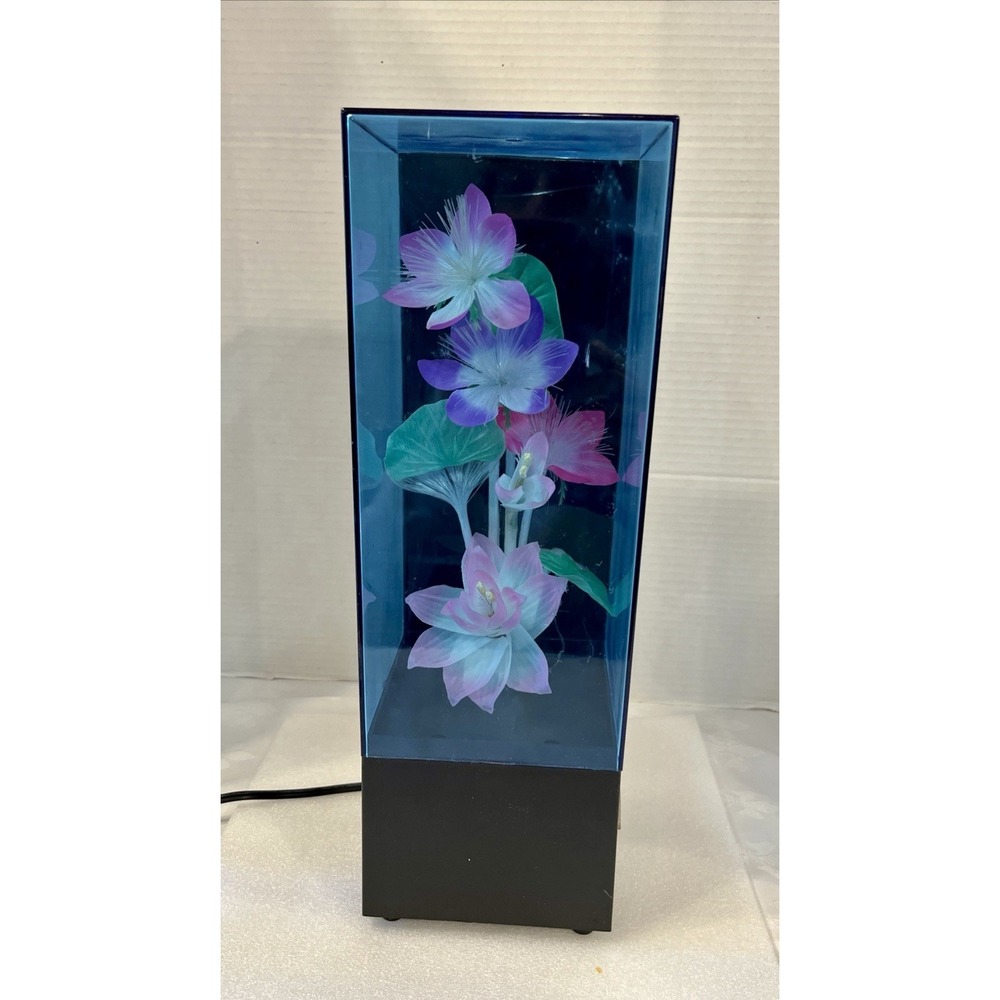 Vintage Fiber Optic Flower Light Lamp Music Box Model YS-335M Yirng Shehng Co